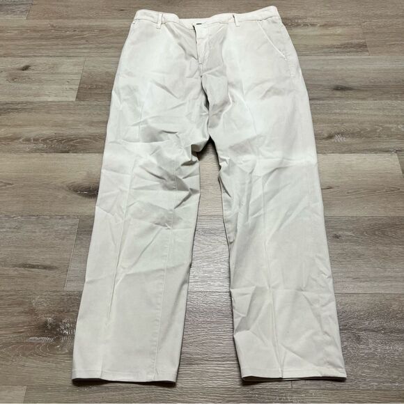 Lot Of 2 AG Adriano Goldschmied Pants Men's 38x32 Beige The Marshall Slim Chino - Picture 2 of 11